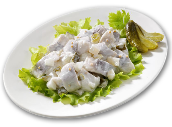 Delikatess Herings-Salat, weiß
